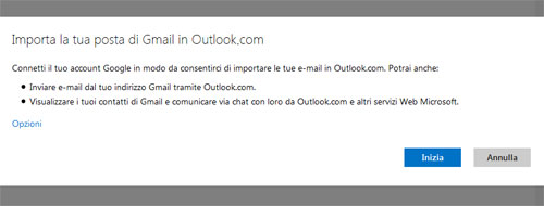 Come passare da Gmail ad Outlook