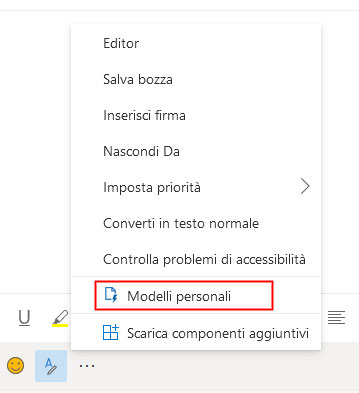 Creare un modello di posta elettronica in Outlook