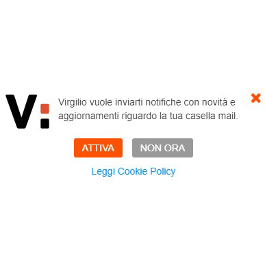 Attivare e disattivare le notifiche push sul web con Virgilio Mail