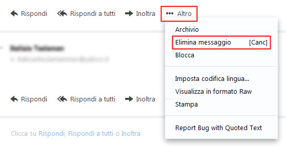 Come raggruppare ed eliminare mail per conversazioni su Yahoo