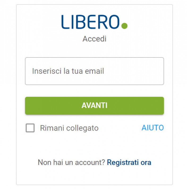 Libero Mail login