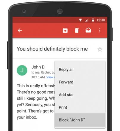 Ora puoi bloccare un mittente anche su Gmail
