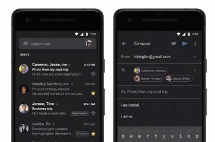 Versione dark per Gmail: disponibile per iOS e Android