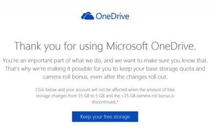 Microsoft premia la lealtà e restituisce i 15GB