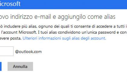 Come creare un alias su Outlook.com / Hotmail