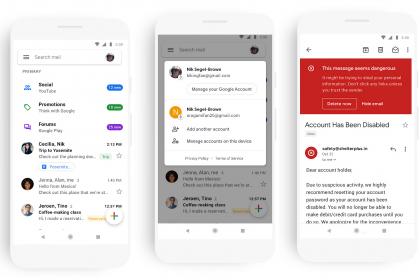 È in arrivo il restyling di Gmail per Android e iOS.