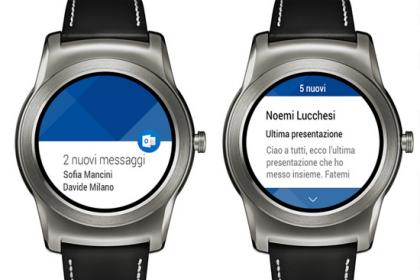 Outlook ora si legge anche su smartwatch Android Wear