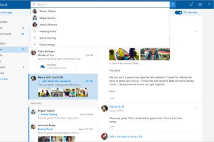 Il servizio email di Microsoft ( fase Beta - 2017 )
