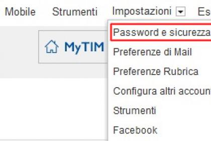 Come modificare la password di TIM Mail
