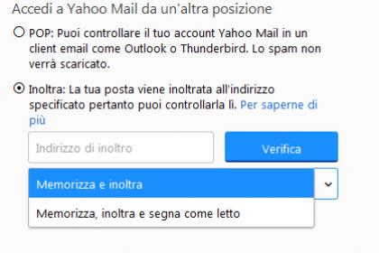Come inoltrare automaticamente le email con Yahoo Mail
